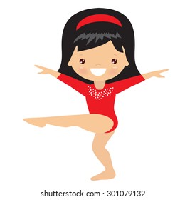Gymnastics vector illustration