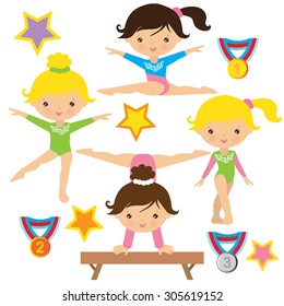 Gymnastics vector illustration