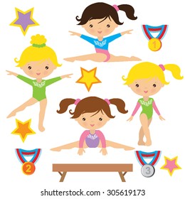 Gymnastics vector illustration