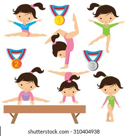 Gymnastics vector illustration