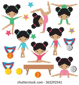 Gymnastics vector illustration