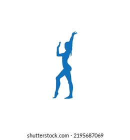 Gymnastics Woman Icon Sports Logo Vector Stock Vector (Royalty Free ...