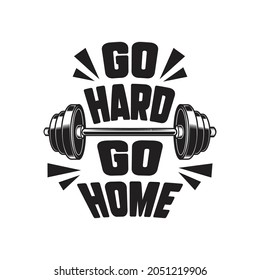 GYMTIER Men's Bodybuilding T-Shirt - Go Hard Or Go Home. GYM Bodybuilding T-shirt.