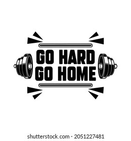 GYMTIER Men's Bodybuilding T-Shirt - Go Hard Or Go Home. GYM Bodybuilding T-shirt