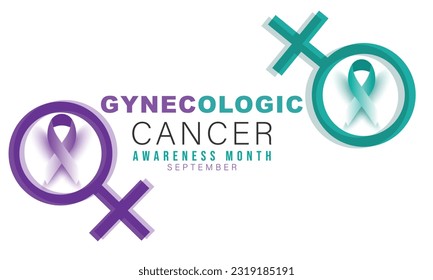 Gynecologic Cancer awareness month. background, banner, card, poster, template. Vector illustration.