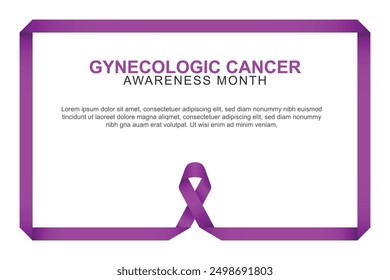 Gynecologic Cancer Awareness Month background. Vector illustration.