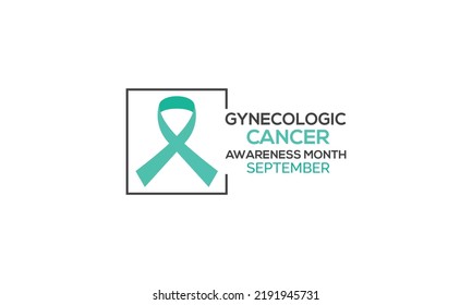 Gynecologic Cancer Awareness Month good for Gynecologic Cancer Awareness ribbons isolated on a white background. Vector illustration