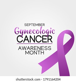 Gynecologic Cancer Awareness Month Vector Illustration