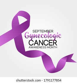 Gynecologic Cancer Awareness Month Vector Illustration