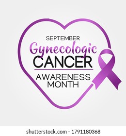 Gynecologic Cancer Awareness Month Vector Illustration