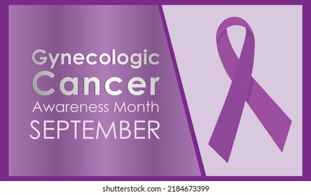 Gynecologic Cancer Awareness Month Vector Illustration Template. Can Be Used As Magazine Cover, Web Banner, Print Card, Display Sign, Sticker And Social Media Post Design. 