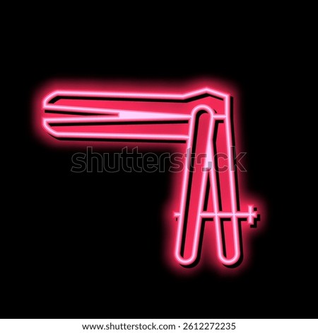 gynecological mirror tool neon light sign vector. gynecological mirror tool sign. isolated symbol illustration