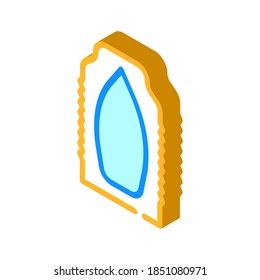 supositorios ginecológicos isométricos vector de ícono. signo de supositorios ginecológicos. ilustración de símbolo aislado