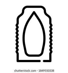 gynecological suppositories line icon vector. gynecological suppositories sign. isolated contour symbol black illustration