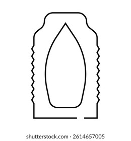 gynecological suppositories line icon vector. gynecological suppositories sign. isolated contour symbol black illustration