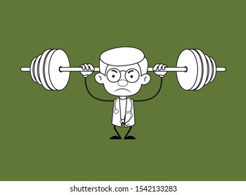 Gynecologist Doctor - Doing Weight Lifting