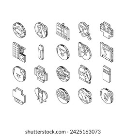 gynecologist doctor woman patient isometric icons set. dentistry doctor, dentist implant, care tooth, health oral, treatment, medical gynecologist doctor woman patient color line