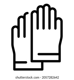 Gynecologist gloves icon outline vector. Doctor exam. Woman examination