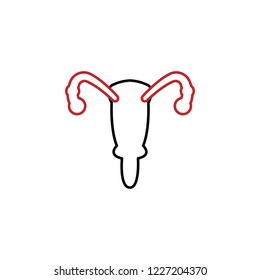 Gynecology 2 colored line icon. Simple colored element illustration. Gynecology icon design from medicine set