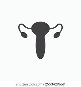 Gynecology black solid vecor icon