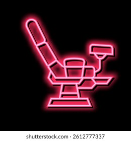 gynecology chair neon light sign vector. gynecology chair sign. isolated symbol illustration