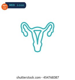 Gynecology icon flat.