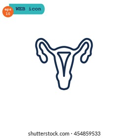 Gynecology icon flat.