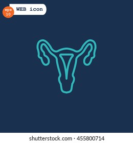 Gynecology icon flat.