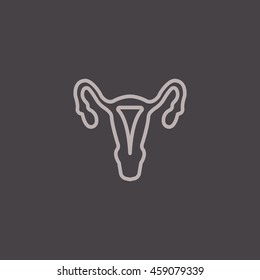 Gynecology icon flat.