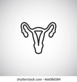 Gynecology icon flat.