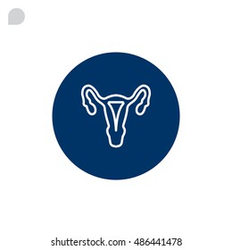 Gynecology icon flat.