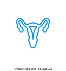 Gynecology icon flat.