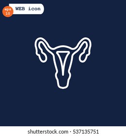 Gynecology icon flat.