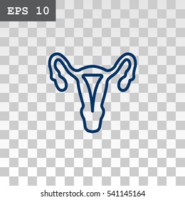 Gynecology icon flat.