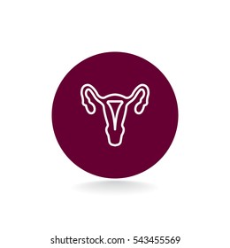 Gynecology icon flat.