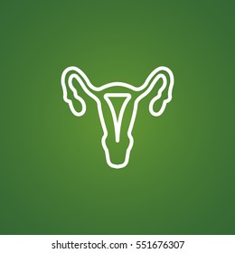 Gynecology icon flat.