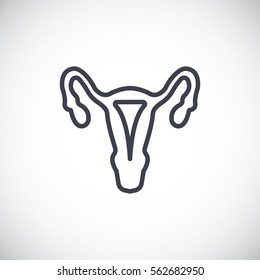 Gynecology icon flat.
