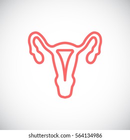 Gynecology icon flat.