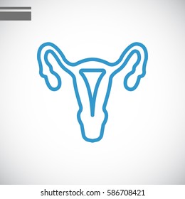 Gynecology icon flat.
