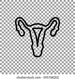 Gynecology icon flat.