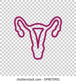 Gynecology icon flat.