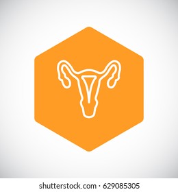 Gynecology icon flat.