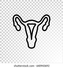 Gynecology icon flat.