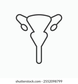 Gynecology icon. line style vector icon.