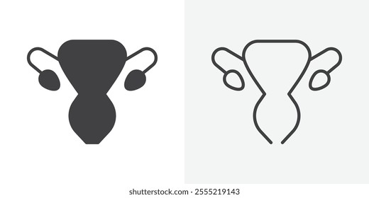 Gynecology icon. outlined vector style.