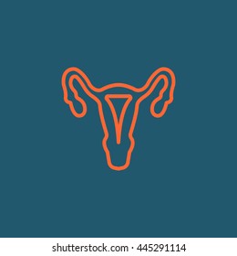  Gynecology icon vector, 