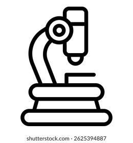 Ginecologia ícone do microscópio vetor contorno. Menopausa feminina. Saúde feminina