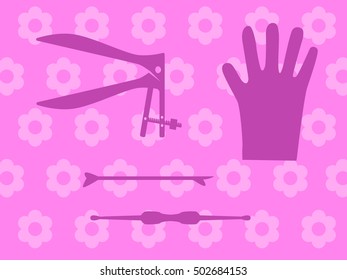 Gynecology screen complecte flower