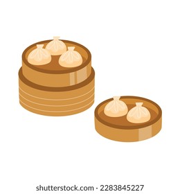gyoza dumpling chinese food illustration