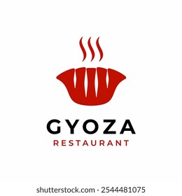 Logo chino de la comida de Gyoza Jiaozi Dumpling